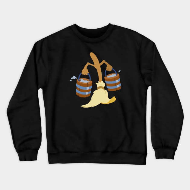 Magic Broom Crewneck Sweatshirt by ElviaMontemayor